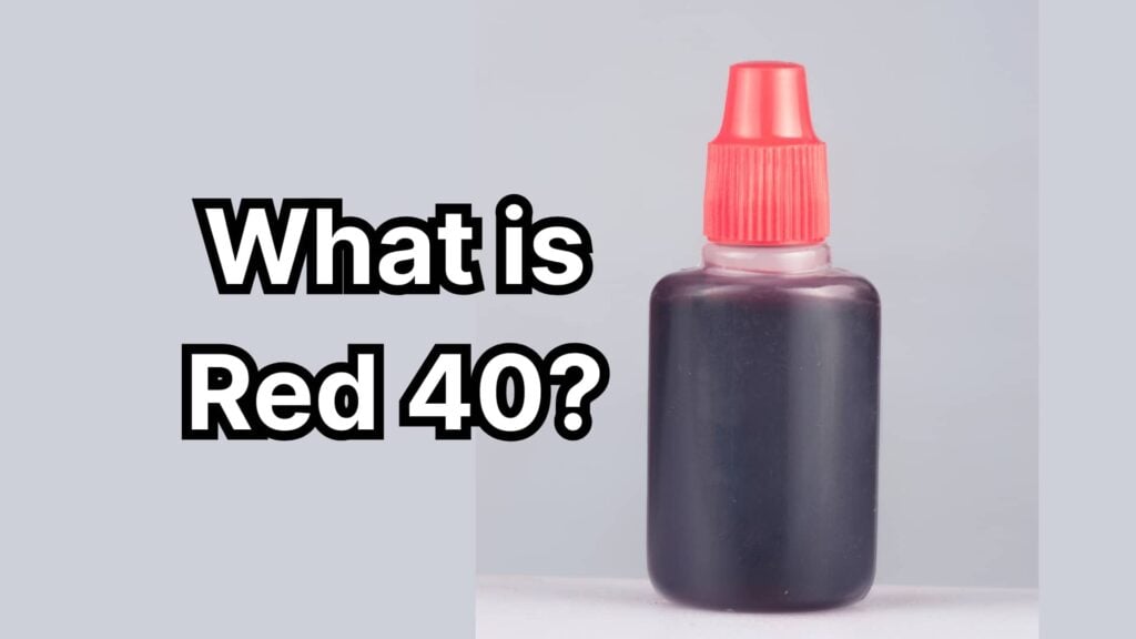 Bottle of FD&C Red Dye 40